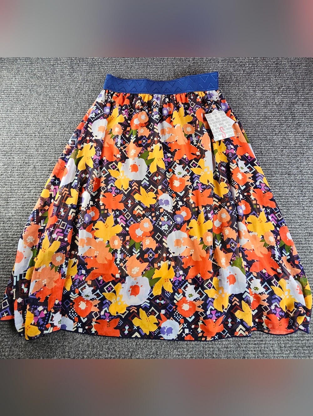 Lularoe Women’s Small Lola Floral A-Line Summer Skirt in Multicolor New